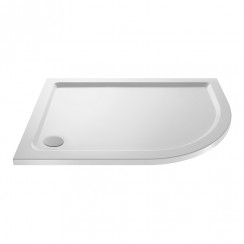 Hudson Reed Offset Quadrant Shower Tray 900mm x 760mm x 40mm - Gloss White - Right Handed - NTP102-CO-1