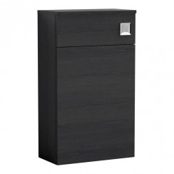 Nuie Athena 500mm Back to Wall WC Toilet Unit Charcoal Black Woodgrain - Bathroom-house - MOD642 - CO-1