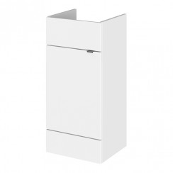 Hudson Reed Fusion 400mm Floorstanding 1-Door Vanity Unit - Gloss White-OFF104-CO-1