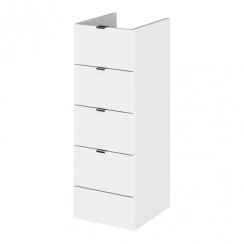 Hudson Reed Fusion 300mm 4-Drawer Unit - Gloss White - OFF132-CO-1