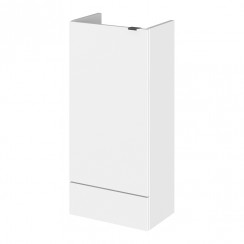 Hudson Reed Fusion 400mm 1-Door Base Unit - Slimline - Gloss White-OFF183-CO-1