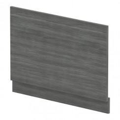 Hudson Reed Fusion MFC End Bath Panel & Plinth 700mm - Anthracite Woodgrain-OFF570-CO-1