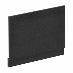 Hudson Reed Fusion MFC End Bath Panel & Plinth 700mm - Charcoal Woodgrain-OFF670-CO-1