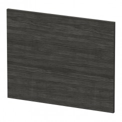 Hudson Reed Fusion MFC Shower Bath End Panel 700mm - Charcoal Woodgrain-OFF679-CO-1
