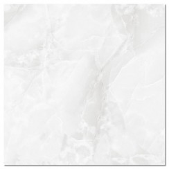 Onyx White & Light Grey Marble Polished Porcelain Tile 600x600mm