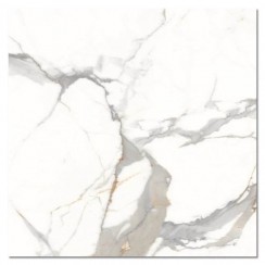 Oro Multi White & Light Grey Marble Polished Porcelain Tile 600x600mm - OKLAPOL-600x600