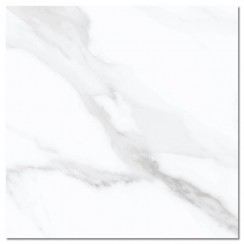 Palida Blanco White & Grey Marble Polished Porcelain Tile 600x600mm - MERC-STAT/TIME-WHIT-600x600