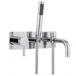 Hudson Reed Tec Single Lever Wall Mounted Bath Shower Mixer Tap