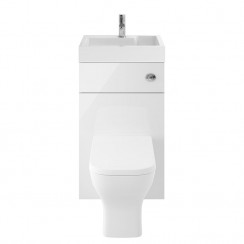Athena Gloss White 500mm Floor Standing WC & Vanity unit
