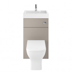 Athena Stone Grey 500mm Floor Standing WC & Vanity unit