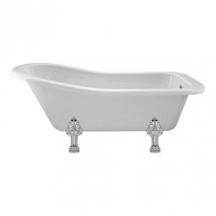 Old London by Hudson Reed Brockley Freestanding Slipper Bath 1700mm L x 730mm W - Pride Leg Set - RL1690C2-CO-1