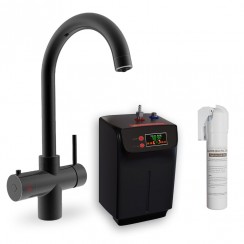 Soho 3 Way Instant Hot Water Kitchen Tap Complete Unit - Matt Black