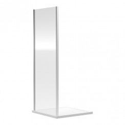 Nuie Rene Shower Enclosure Side Panel with Chrome Profile 1850mm H x 800mm W x 6mm Glass - SQSP80-CO-1