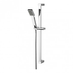 Nuie Square Slider Rail Shower Kit 700mm High - Chrome - STY059-CO-1