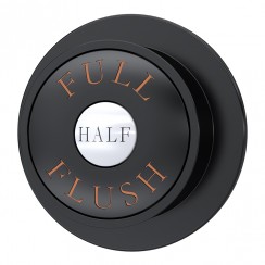 Hudson Reed Traditional Dual Flush Push Button - Black- TDPB02-CO-1