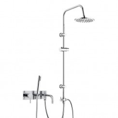 Tec Single Lever Wall Mounted Bath Shower Mixer Tap