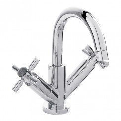 Hudson Reed Tec Crosshead Deck Mounted Mono Basin Mixer Tap - Chrome - TEX315 CO-1