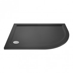 Hudson Reed Offset Quadrant Shower Tray 900mm x 800mm x 40mm - Grey Slate - Right Handed - TR71104-CO-1