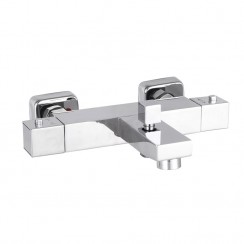 Square Thermostatic Bath Shower Mixer Tap Wall Mounted