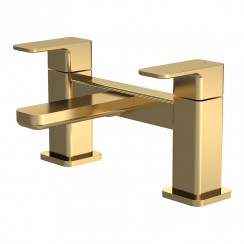 Nuie Windon Deck Mounted Bath Filler Tap - Brushed Brass - WIN803-CO-1