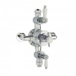 Nuie Edwardian Triple Thermostatic Exposed Shower Valve