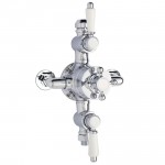 Nuie Victorian Triple Thermostatic Exposed Shower Valve