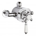 Nuie Victorian Dual Exposed Thermostatic Shower Valve - Chrome