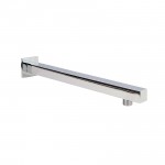 Nuie Square Wall Mounted Chrome Shower Arm 350mm