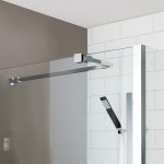 Nuie Side Fix Wetroom Shower Screen Support Arm - Polished Chrome