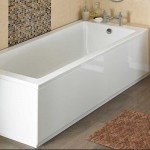 Nuie High Gloss White MDF 750mm Bath End Panel & Plinth