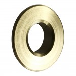 Brushed Brass Basin Overflow Round Cover Insert