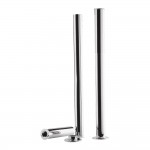 Old London by Hudson Reed Floorstanding Standpipes with Adjustable Shrouds for Bath Taps 720mm H x 40mm- Chrome