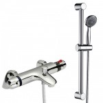 Eaton Thermostatic Bath Shower Mixer Tap With Shower Rail Kit