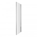 Nuie Ella Shower Enclosure Side Panel with Satin Chrome Profile 1850mm H x 900mm W x 5mm Glass