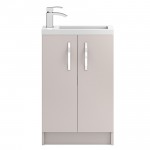 Hudson Reed Apollo Compact Cashmere Floor Standing 500mm Vanity Cabinet & Basin