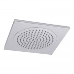 Hudson Reed Square Stainless Steel Ceiling Tile Fixed Shower Head 370mm x 370mm - Chrome