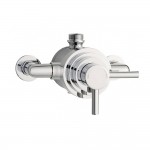 Hudson Reed Tec Dual Exposed Thermostatic Shower Valve - Chrome