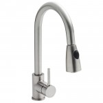 Nuie Pull-Out Kitchen Mixer Tap Brushed Steel
