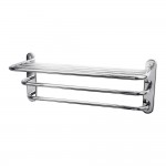 Old London by Hudson Reed Traditional Wall Hung 3 Tier Towel Rack - Chrome