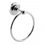 Old London by Hudson Reed Traditional Towel Ring - Chrome