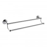 Old London by Hudson Reed Traditional Wall Mounted Double Towel Rail - Chrome
