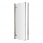 Hudson Reed Apex Hinged Shower Door with Chrome Profile 700mm W x 1900mm H x 8mm Glass