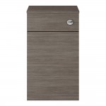 Nuie Athena 500mm Back to Wall WC Toilet Unit - Anthracite Woodgrain