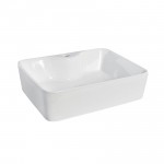 Nuie 480mm Vessel Soft Square Ceramic Counter Top Basin