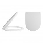 Nuie Luxury D Shaped Quick Release Soft Close Top Fix Toilet Seat - White
