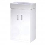 Nuie Checkers Minimalist 450mm Floor Standing Cabinet & Basin