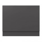 Hudson Reed MFC End Bath Panel & Plinth 750mm - Gloss Grey