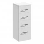 Nuie Mayford  4-Drawer Storage Unit 300mm W x 330mm D - Gloss White