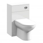 Nuie Mayford Back to Wall WC Toilet Unit 500mm W x 300mm D - Gloss White