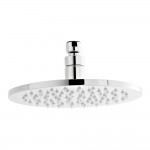 Nuie LED Round Fixed Shower Head 200mm Diameter - Chrome